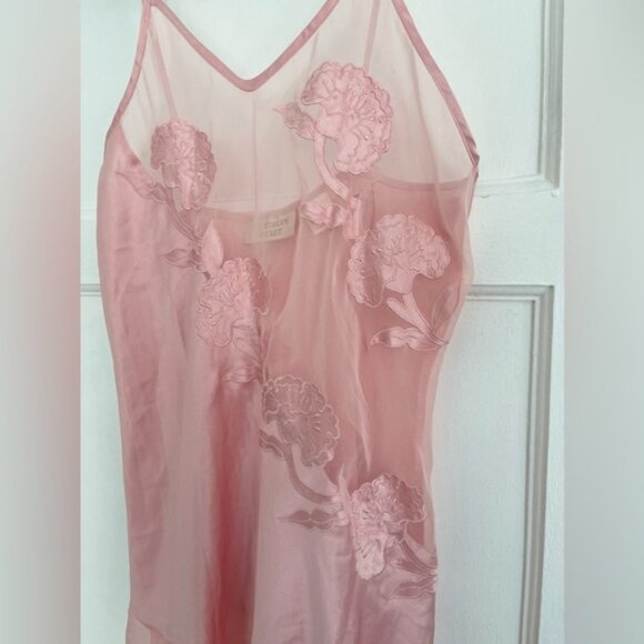 Vintage Victoria’s Secret gold label pink midi slip dress - Picture 3 of 7